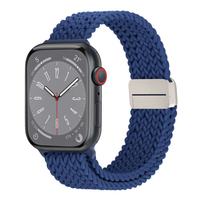 Ремешок для Apple Watch 42/44/45/49 мм WiWU Nylon Braided Magnetic (Wi-WB004) Синий
