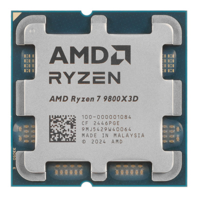 Процессор AMD Ryzen 7 9800X3D, 4.70 ГГц (Turbo 5.20 ГГц), AM5, OEM (100-000001084)