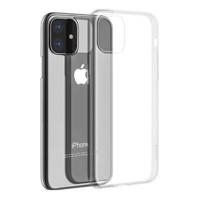 Чехол для Apple iPhone 11 hoco. Силиконовый ультратонкий Белый