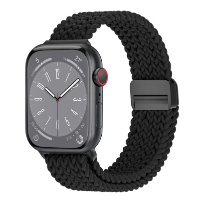 Ремешок для Apple Watch 38/40/41 мм WiWU Nylon Braided Magnetic (Wi-WB004) Черный