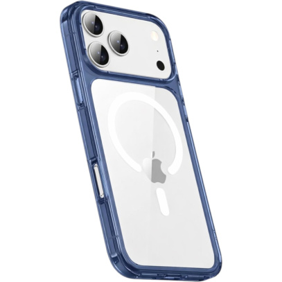Чехол для iPhone 17 Pro Max  Gurdini Alba Series Protective with Magsafe Dark Blue , синий
