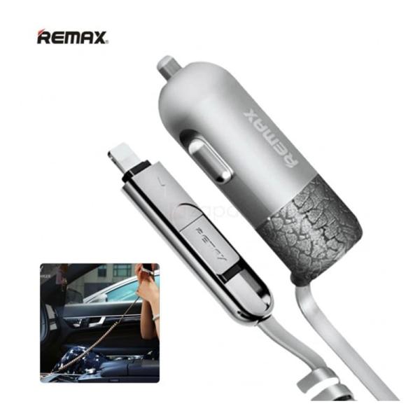 АЗУ REMAX + USB кабель Finchy Lightning + Micro (RCC103) Серый