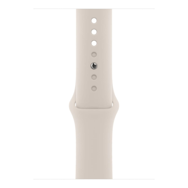 Apple Watch Series 9, 45 мм корпус из алюминия цвета «Starlight», ремешок Sport Band размера M/L цвета «Starlight»