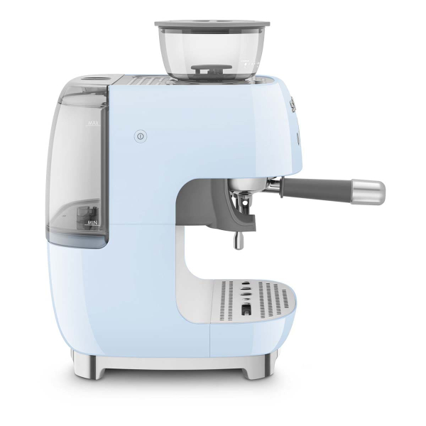 Кофемашина эспрессо со встроенной кофемолкой SMEG 50s style (EGF03PBEU) Пастельный голубой