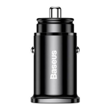 Автомобильное зарядное устройство Baseus Square Metal PPS Car Charger A+C 30W BS-C15C (CCALL-AS01) Черный