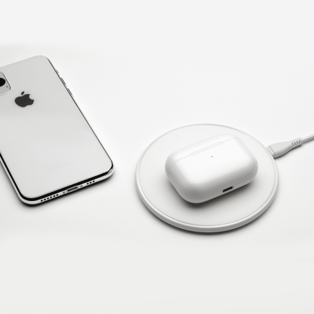 Беспроводные наушники с микрофоном Deppa Air Pro, TWS, BT 5.1, 250 мАч, QI, IPX4 (44167) Белый