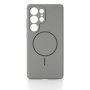 Чехол для Samsung Galaxy S24 Ultra c MagSafe Silicone Case Серый