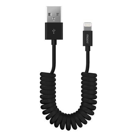 Дата-кабель Deppa USB - Lightning витой, 1,5 м (72121) Черный