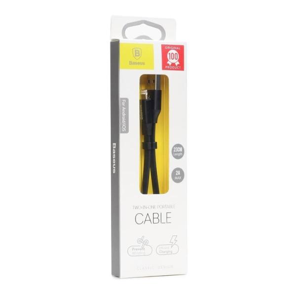 USB кабель Baseus Nimble iP Portable разъем Lightning, 23 см (CALMBJ-B01) Черный