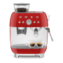 Кофемашина эспрессо со встроенной кофемолкой SMEG 50s style (EGF03RDEU) Красный