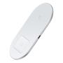 Беспроводное зарядное устройство Baseus 2в1 Simple Wireless Charger (BS-W508 WXJK-C02) White, белый