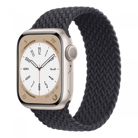 Ремешок для Apple Watch  1-9 Series, SE 38/40/41 мм Braided Solo Loop Черный