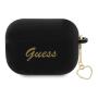 Чехол для AirPods Pro 2 Guess CG Mobile Silicone Script logo with Heart charm (GUAP2LSCHSK) Черный