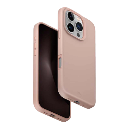 Чехол для iPhone 16 Pro UNIQ LINO Pink, розовый