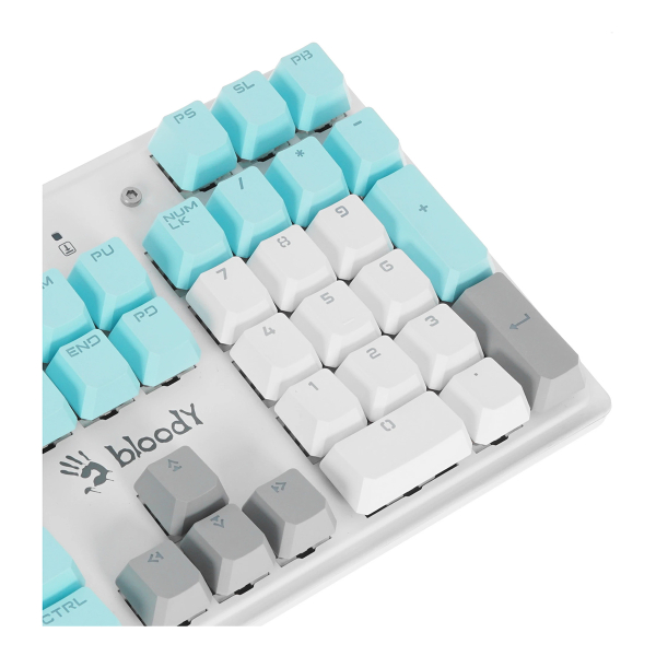 Клавиатура A4Tech Bloody S510N, USB for gamer LED (S510N) Icy White, белый