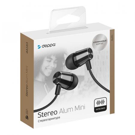 Наушники Deppa Stereo Alum Mini (44183) Черный