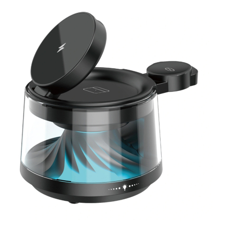 Беспроводное зарядное устройство Wiwu Flow 5в1 Wireless Charger (Wi-W039) Чёрный