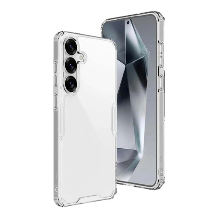 Чехол для Samsung Galaxy S25 с защитой камер, Прозрачный