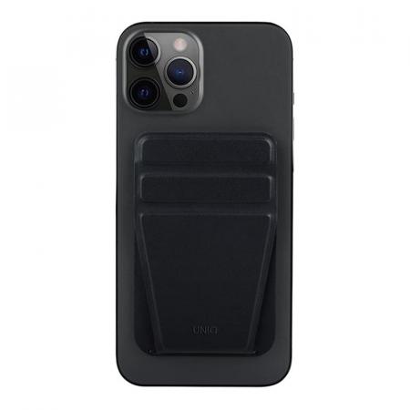 Магнитный бумажник с функцией стенда UNIQ LYFT Magnetic (MGSNAPONCH-LYFTBLK) Черный