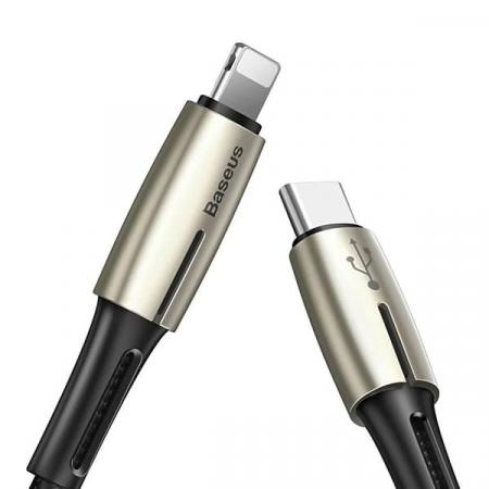 Кабель Baseus USB Type-C – Lightning Waterdrop PD 18W (CATLRD-01) черный