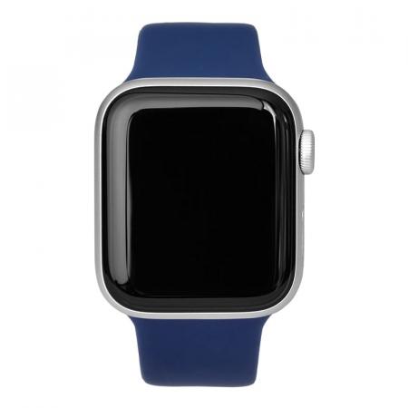 Силиконовый ремешок для Apple Watch 42/44/45 мм Темно-синий