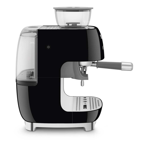 Кофемашина эспрессо со встроенной кофемолкой SMEG 50s style (EGF03BLEU) Чёрный