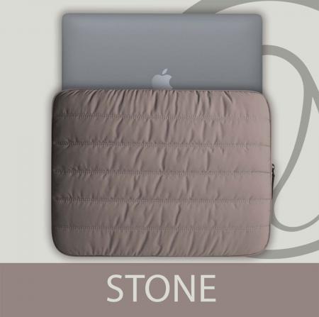 Чехол для Macbook Air/Pro 13 (18/20) Bustha Puffer Sleeve Nylo/Leather (BST755248) Stone