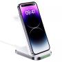 Беспроводное зарядное устройство AceFast Wireless Charger Desktop Holder 3в1 (E15) White, белый