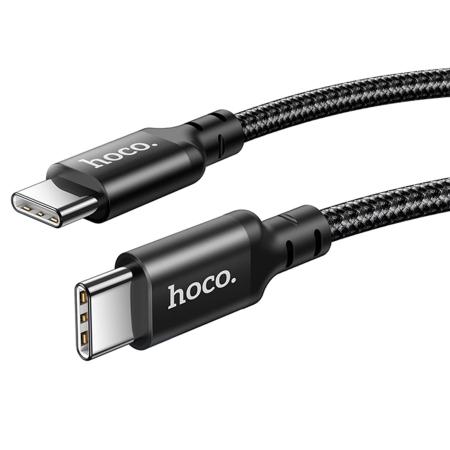 Кабель hoco. Super Fast Charging Data Cable разъем Type-C – Type-C, 1 м (X14) Черный