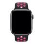 Ремешок Nike+ "Silicone Sport Band" Apple Watch 42/44 мм Черно-розовый