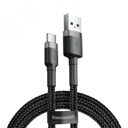 USB кабель Baseus Cafule Cable разъем Type-C (CATKLF-BG1) Черный