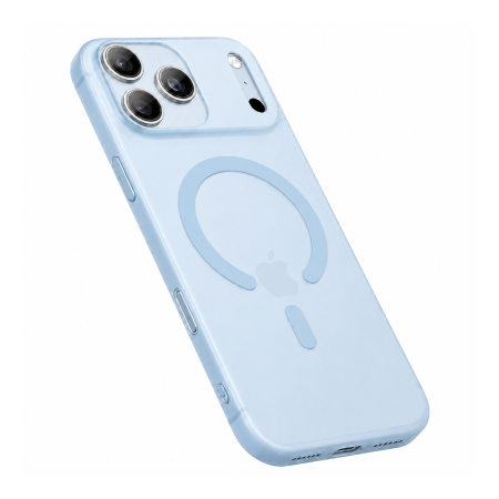 Чехол для iPhone 17 Pro Max с MagSafe Gurdini Slim Series Blue, синий