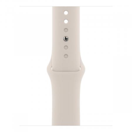 Apple Watch SE (2022), 40 мм корпус из алюминия цвета «Starlight», ремешок Sport Band размера S/M цвета «Starlight»